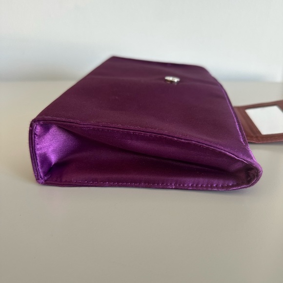 Saint Laurent YSL Clutch Bag Cosmetic Pochette Trousse Satin Makeup pouch purse - Picture 5 of 15